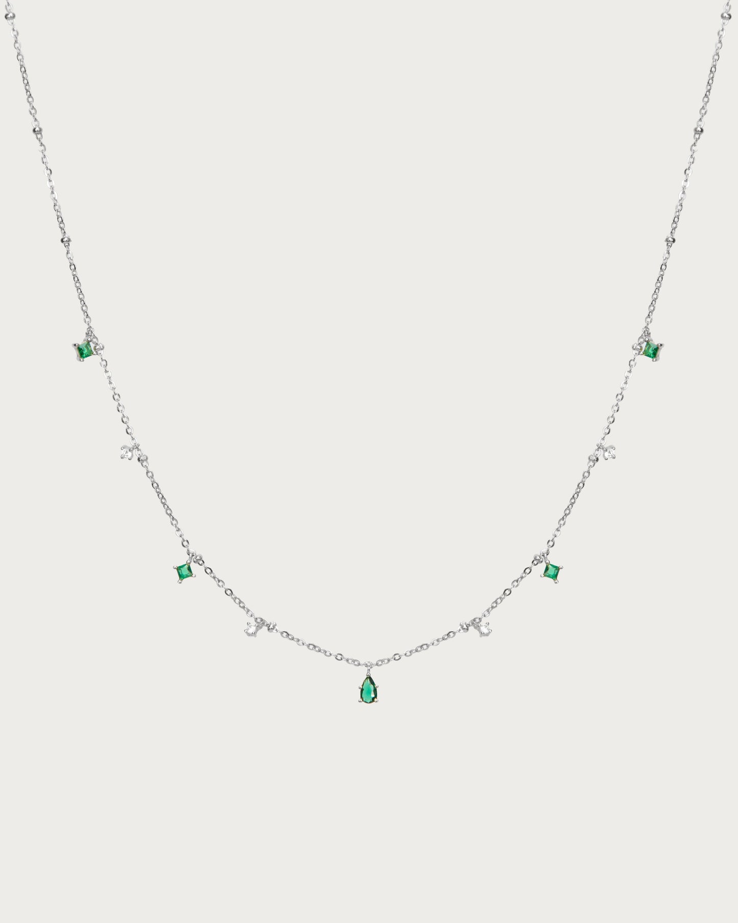 Elysee Necklace in Emerald Green