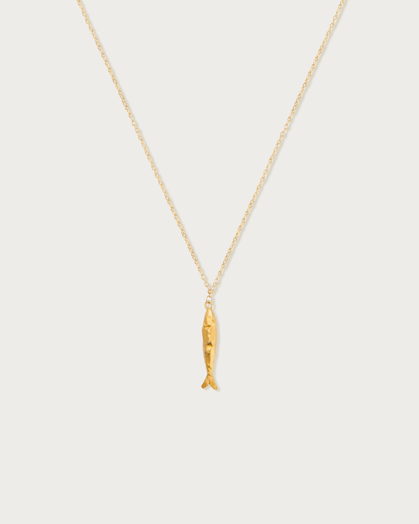 Silver Anchovy Necklace