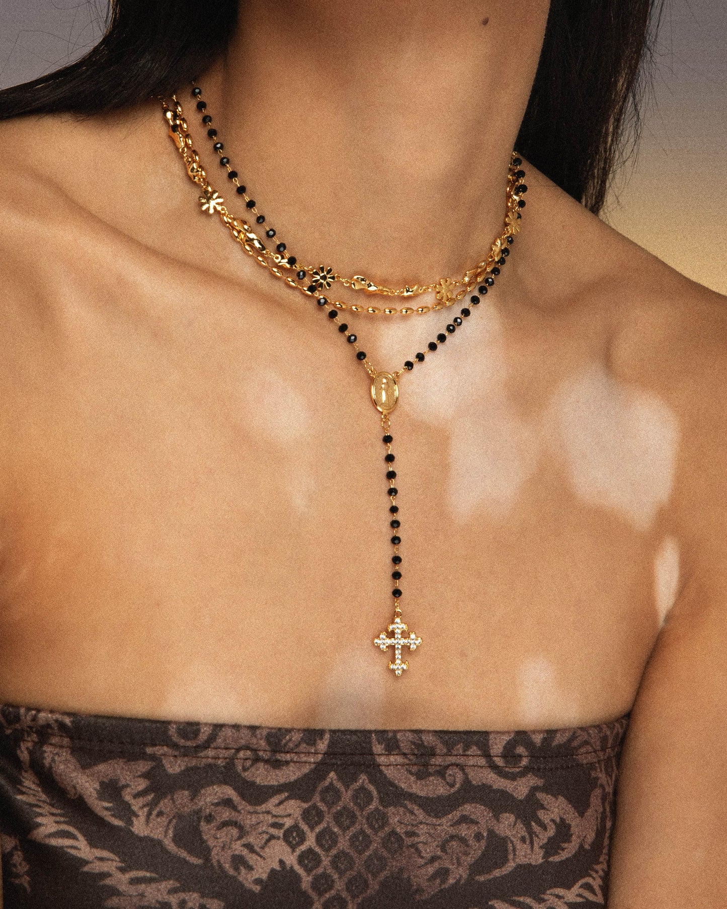 Beaded Lariat Necklace