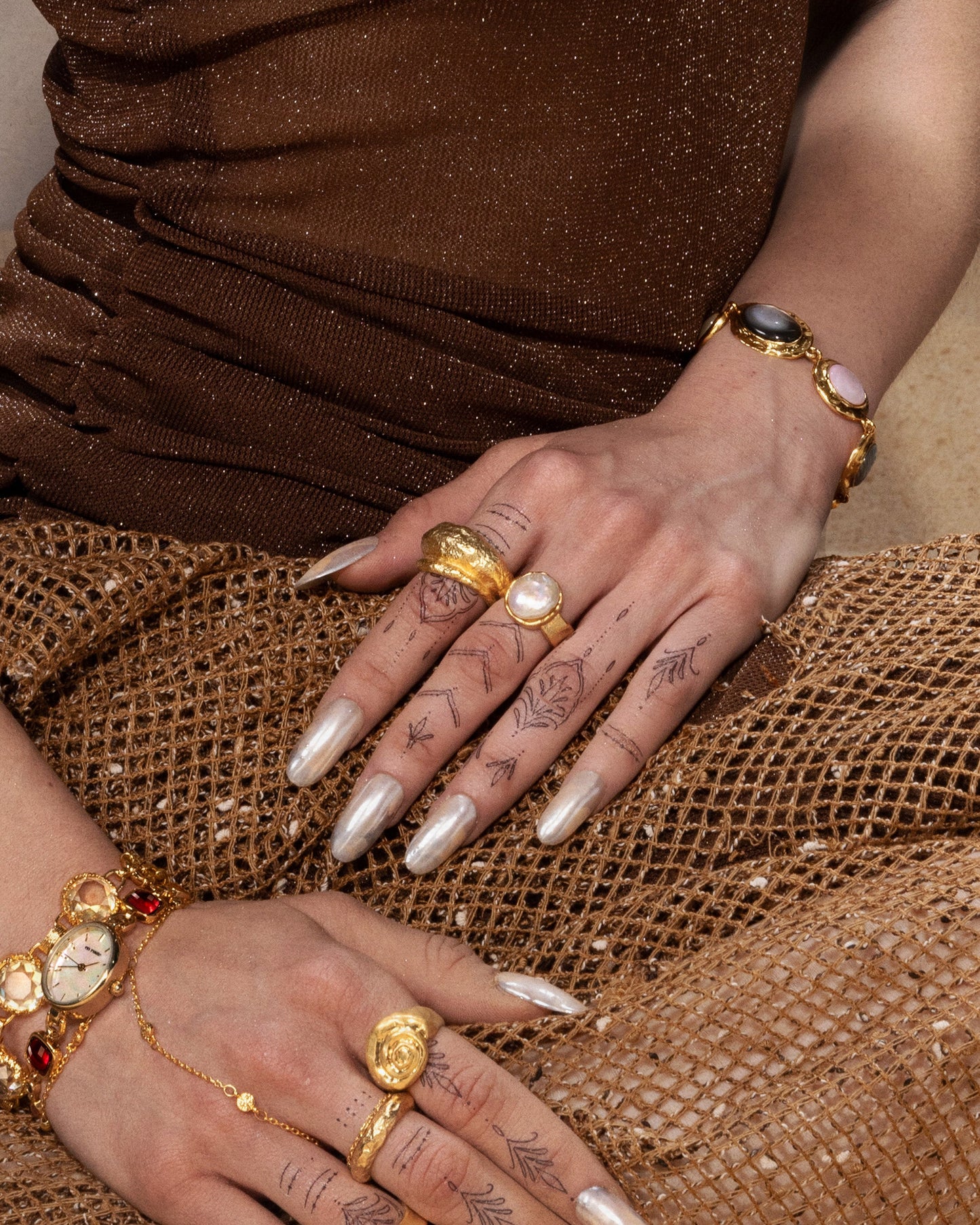 Gold Iris Ring