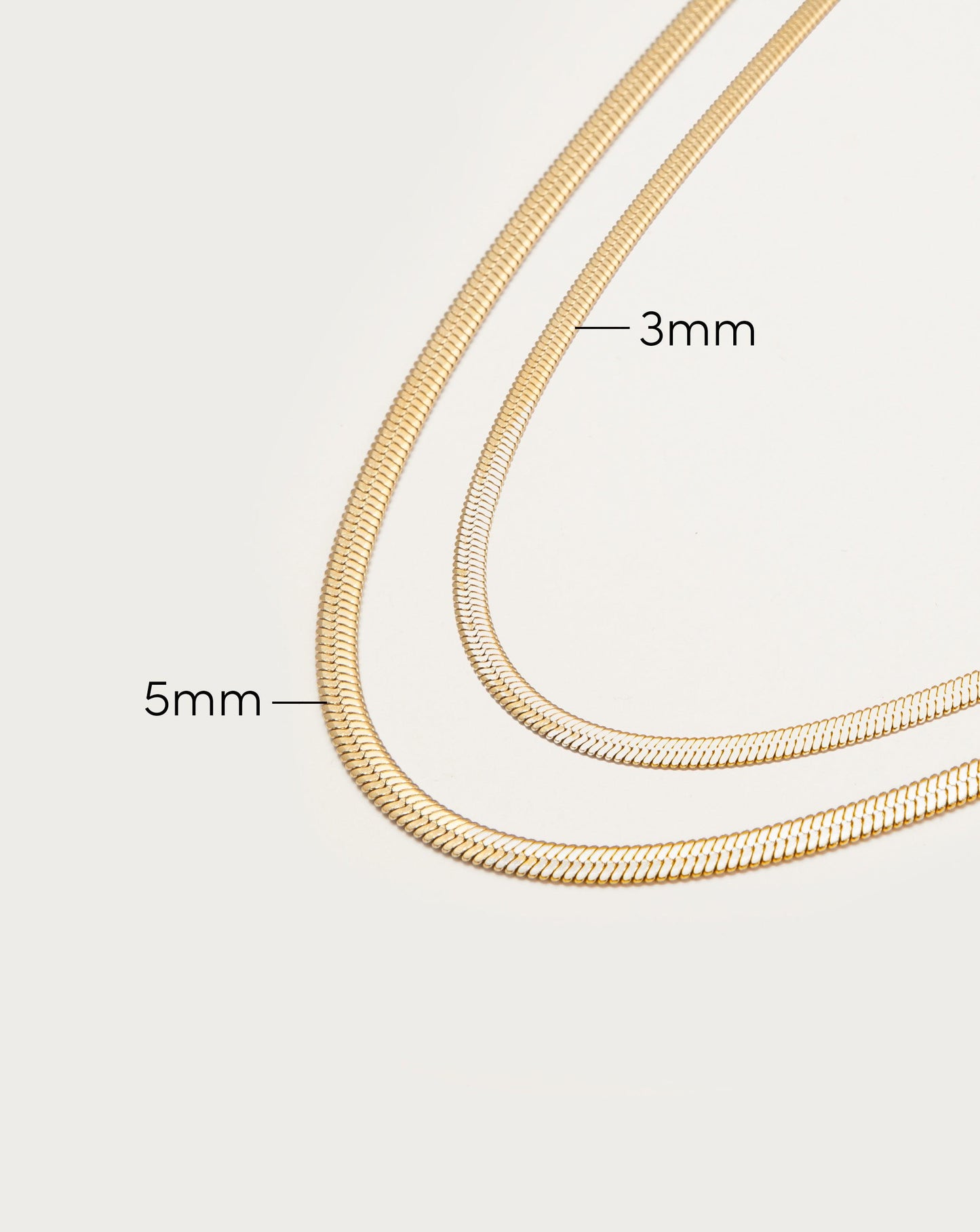 5mm Herringbone Chain Necklace