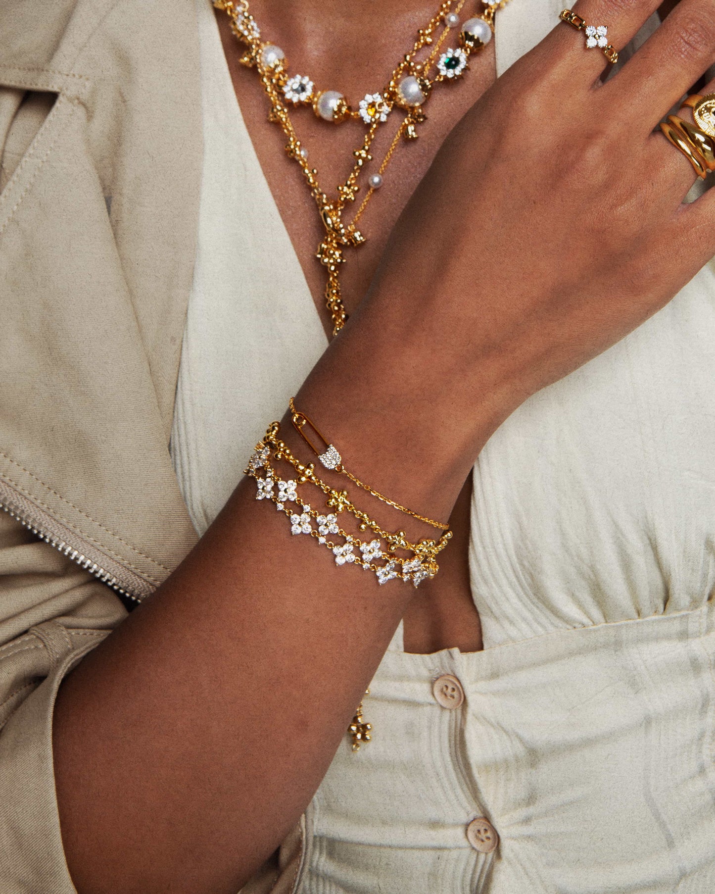 Safety Pin Bracelet