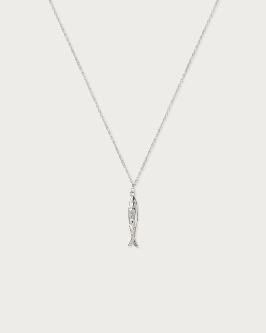 Silver Anchovy Necklace