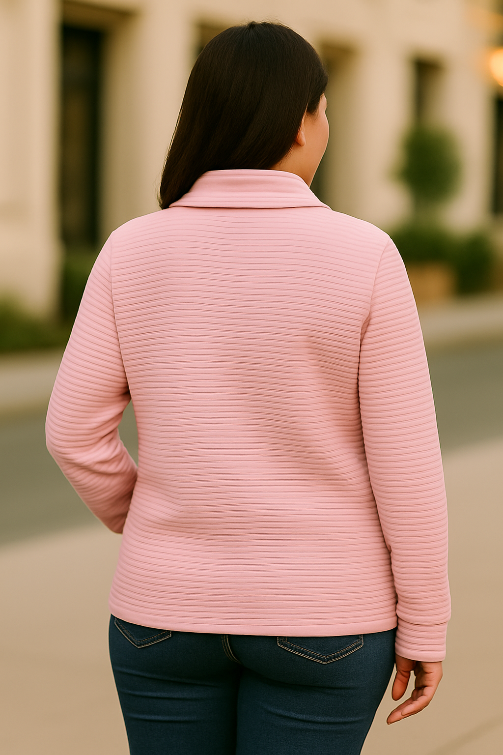 Sweater with zipper