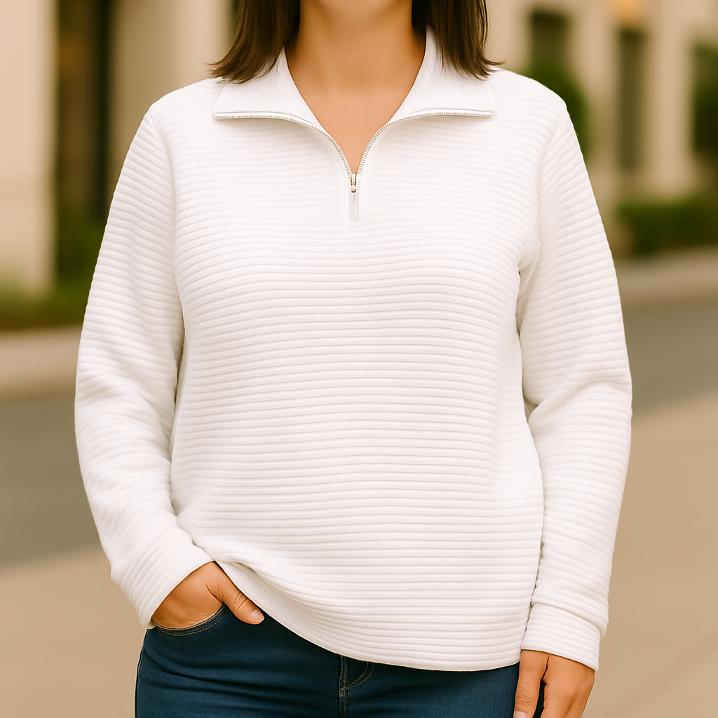 Sweater with zipper
