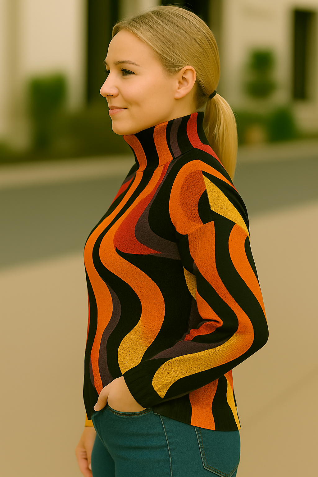 Striped Colourful Sweater