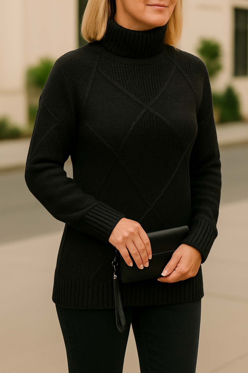 Cable Turtle Sweater