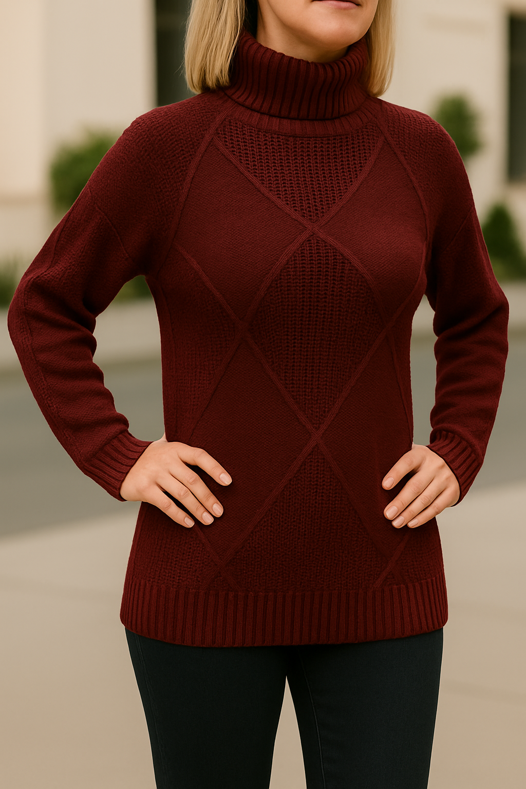 Cable Turtle Sweater