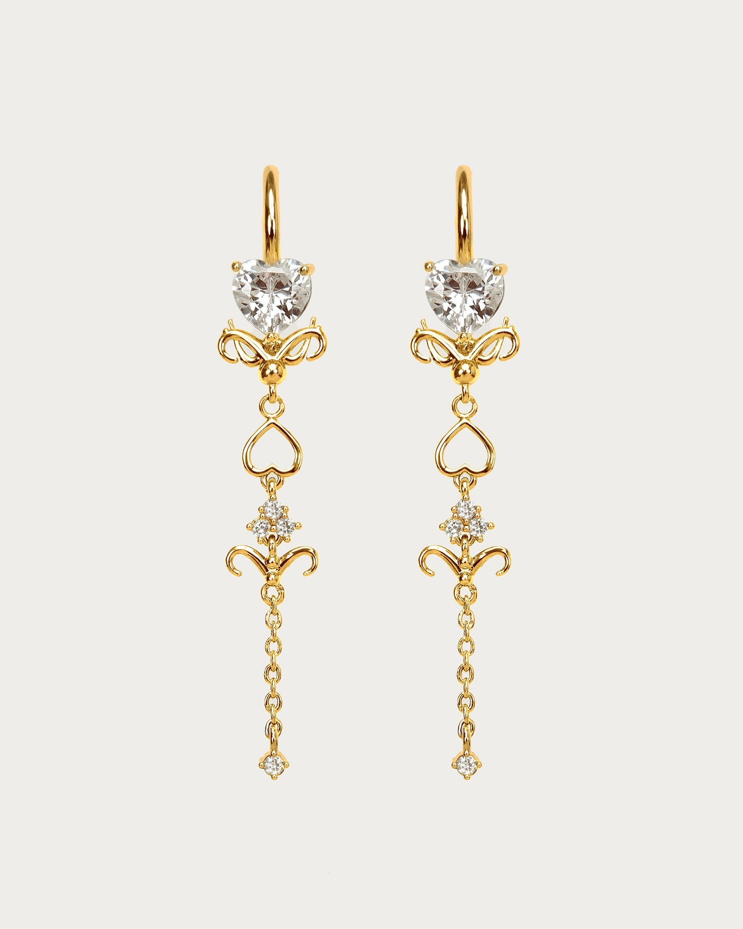 Gold Dripping Earrings
