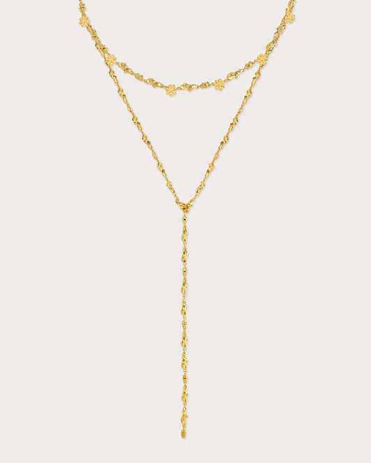 Gold Clusters Necklace Set