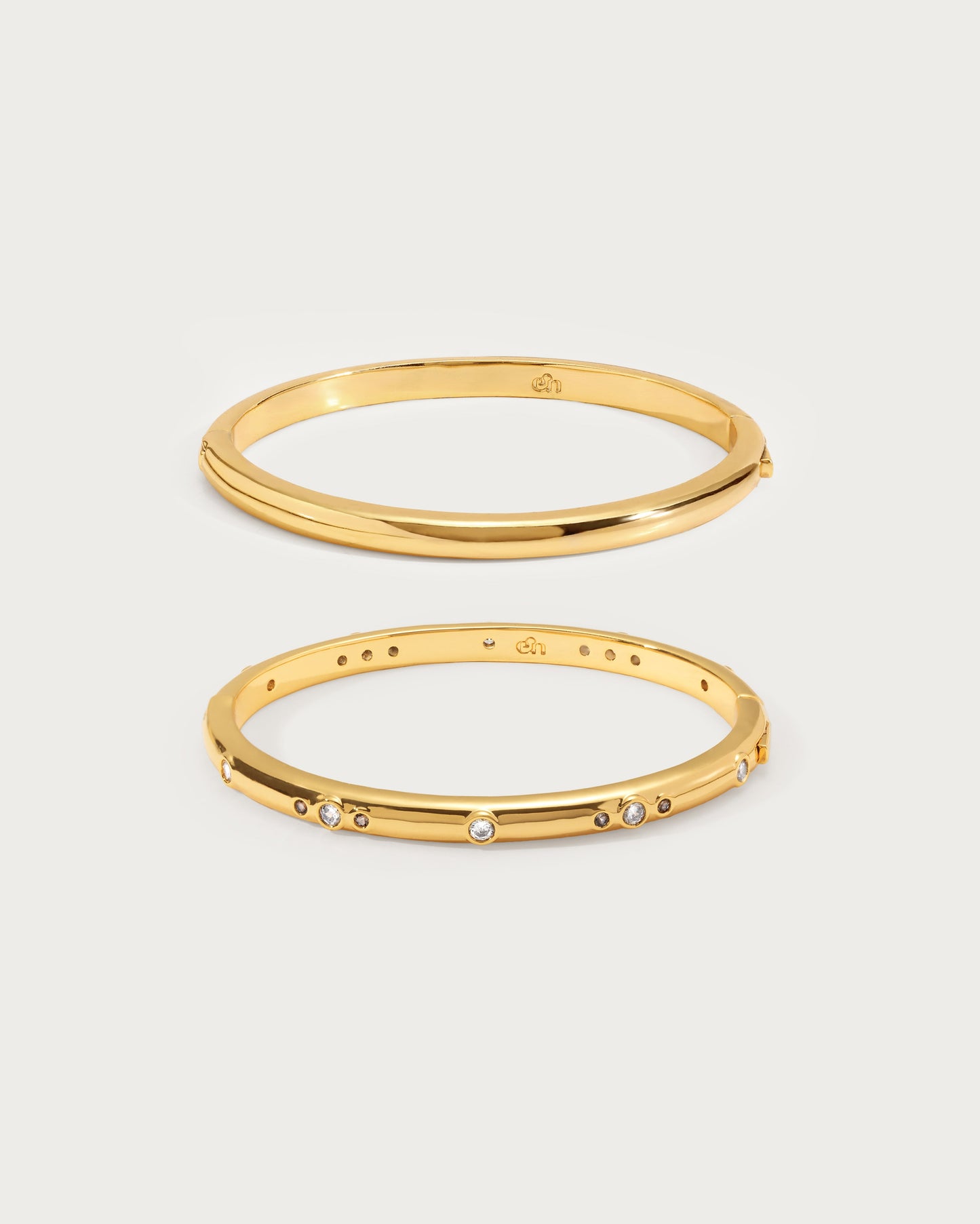 Dustlight Bangle Set in Silver