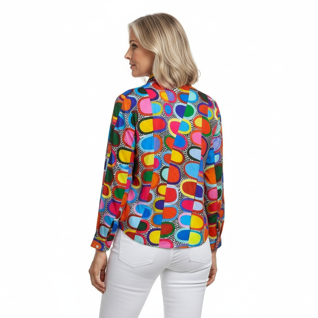 Blouse with colour