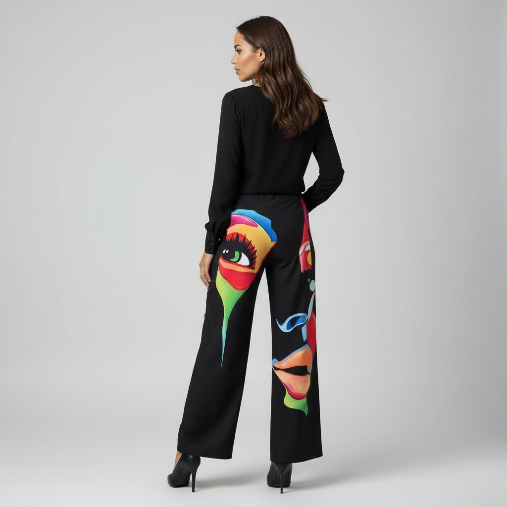 Trousers with print