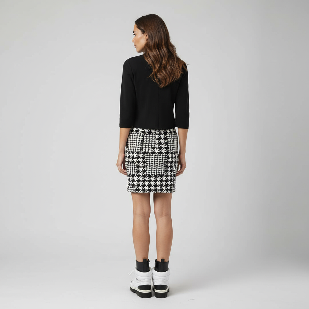 Dress with cardigan