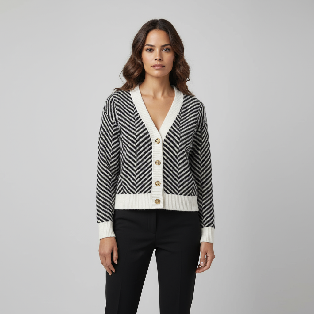Striped cardigan