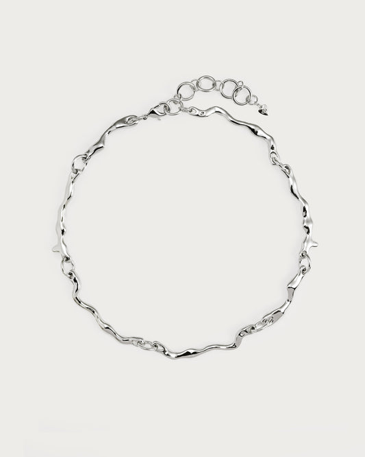 Silver Molten Necklace
