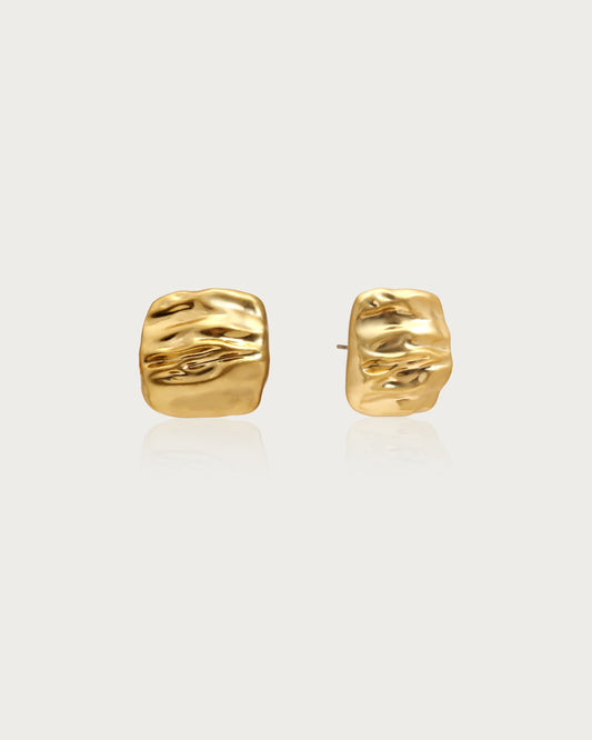 Textured Square Stud Earrings