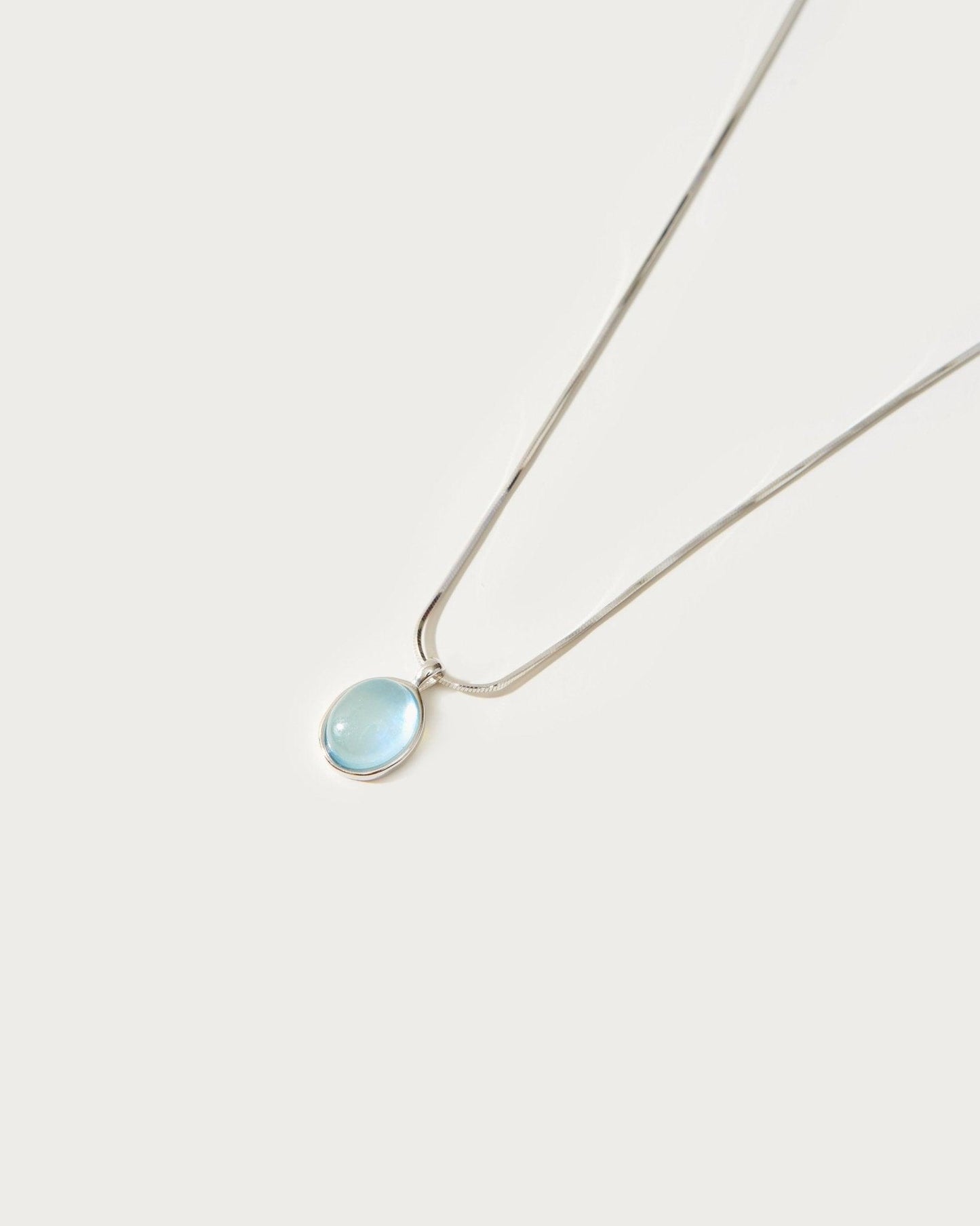 Aquamarine Stone Necklace