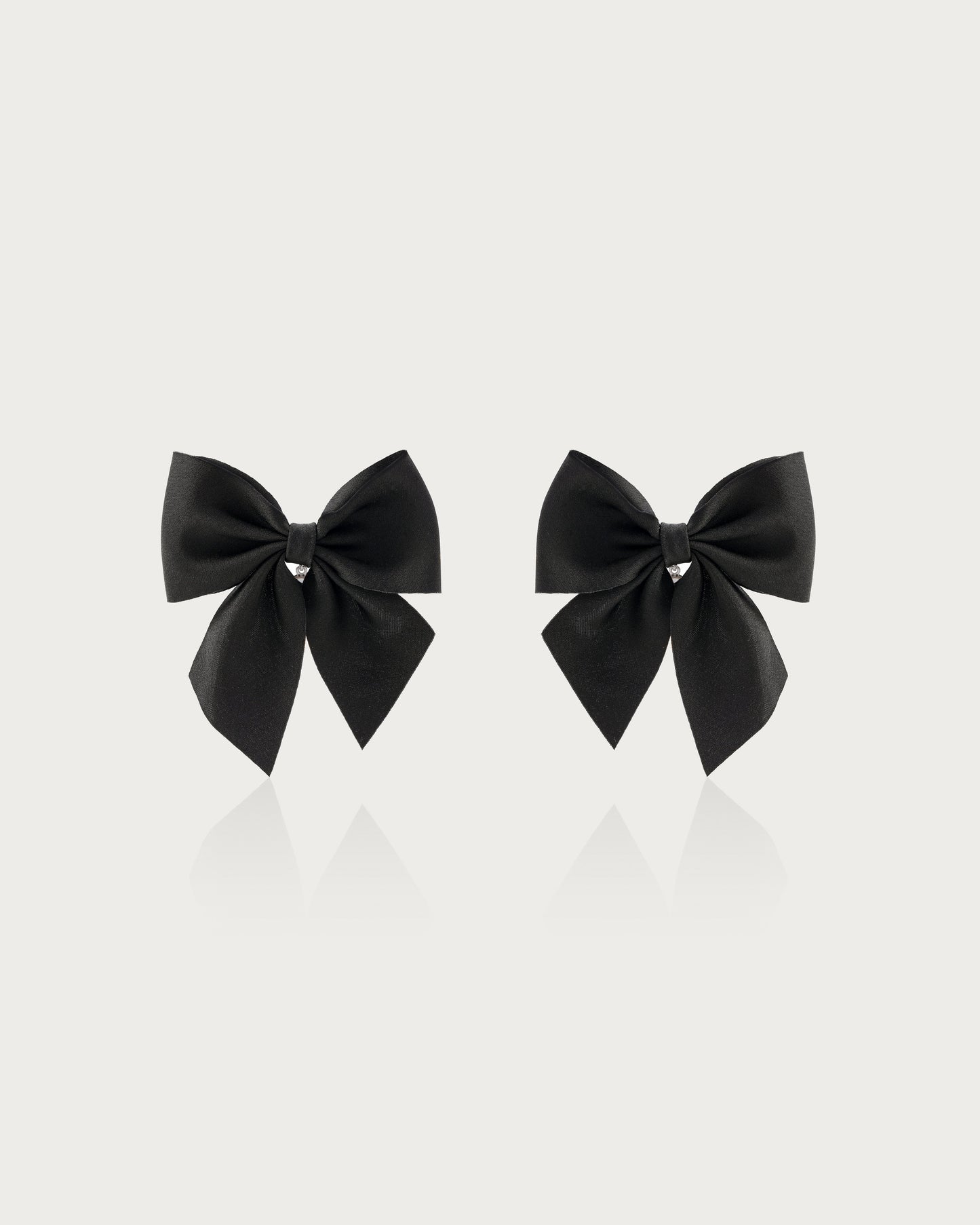 Black Bow Earrings