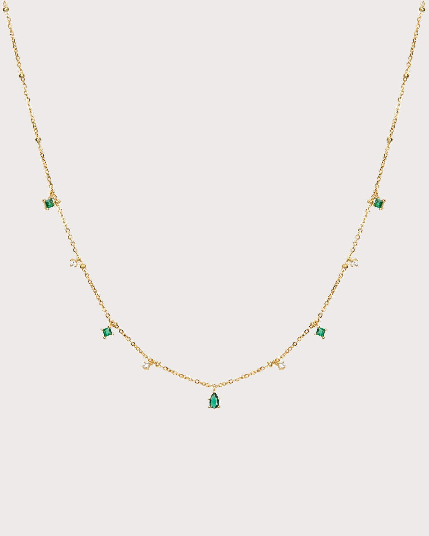 Elysee Necklace in Emerald Green