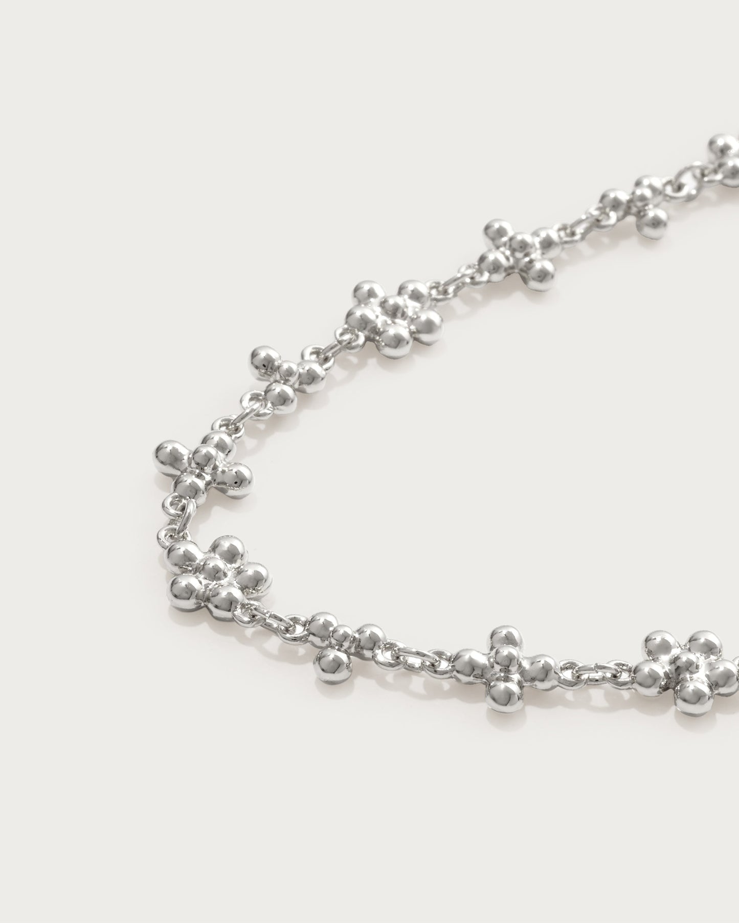 Daisy Molecule Bracelet in Silver