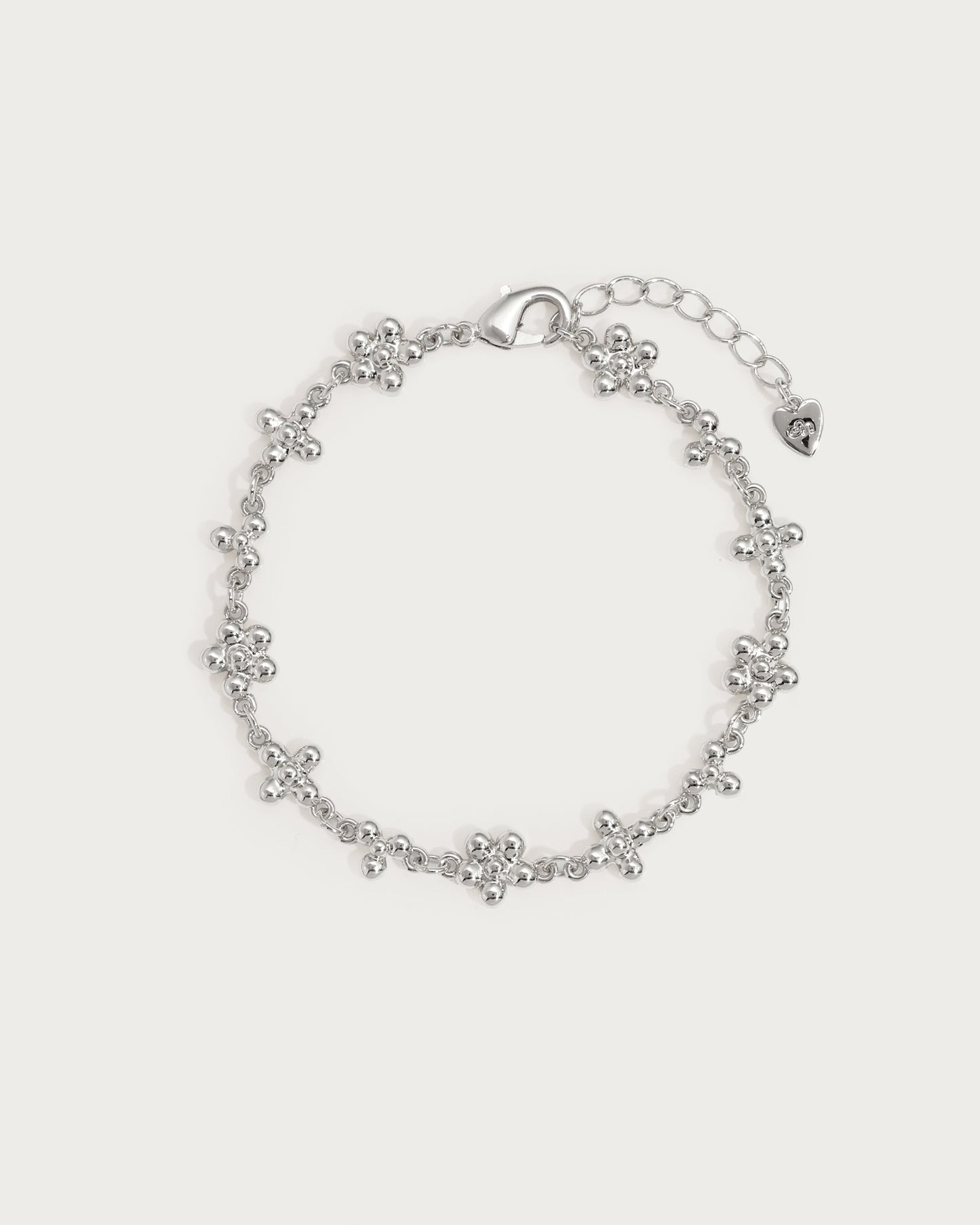 Daisy Molecule Bracelet in Silver