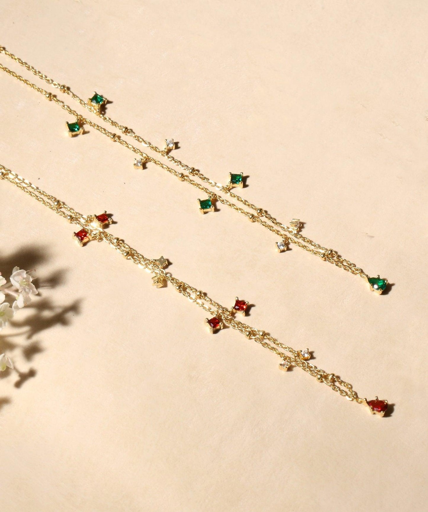 Elysee Necklace in Emerald Green