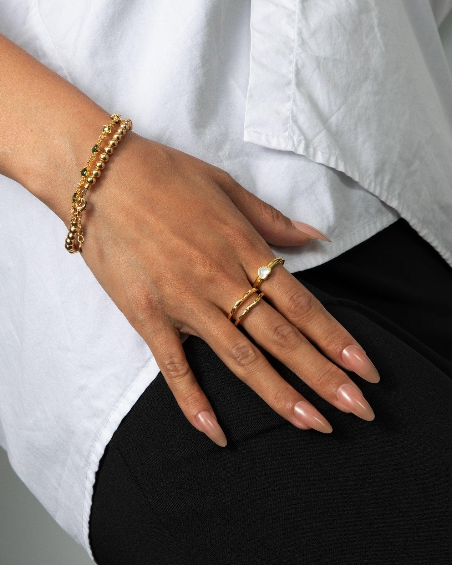 Gold Devon Heart Ring