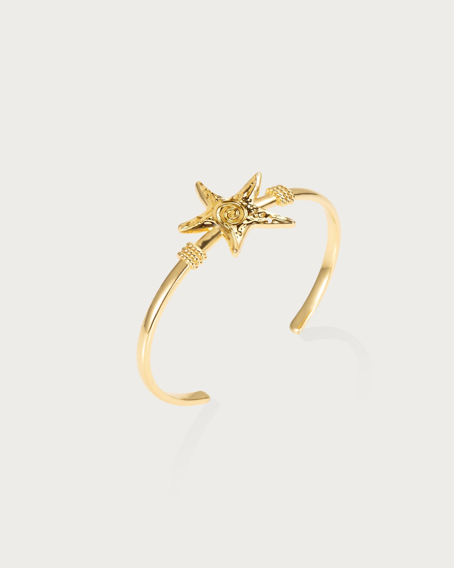 Gold Starfish Bangle