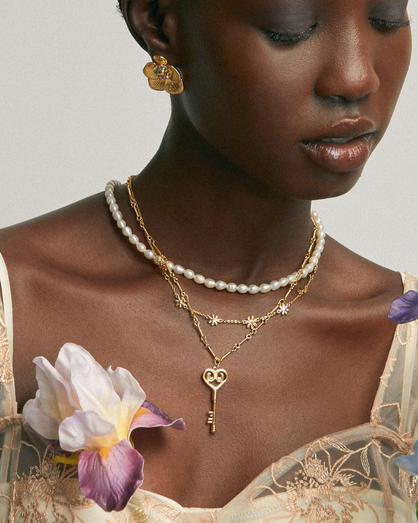 Natural Pearl Chain Necklace