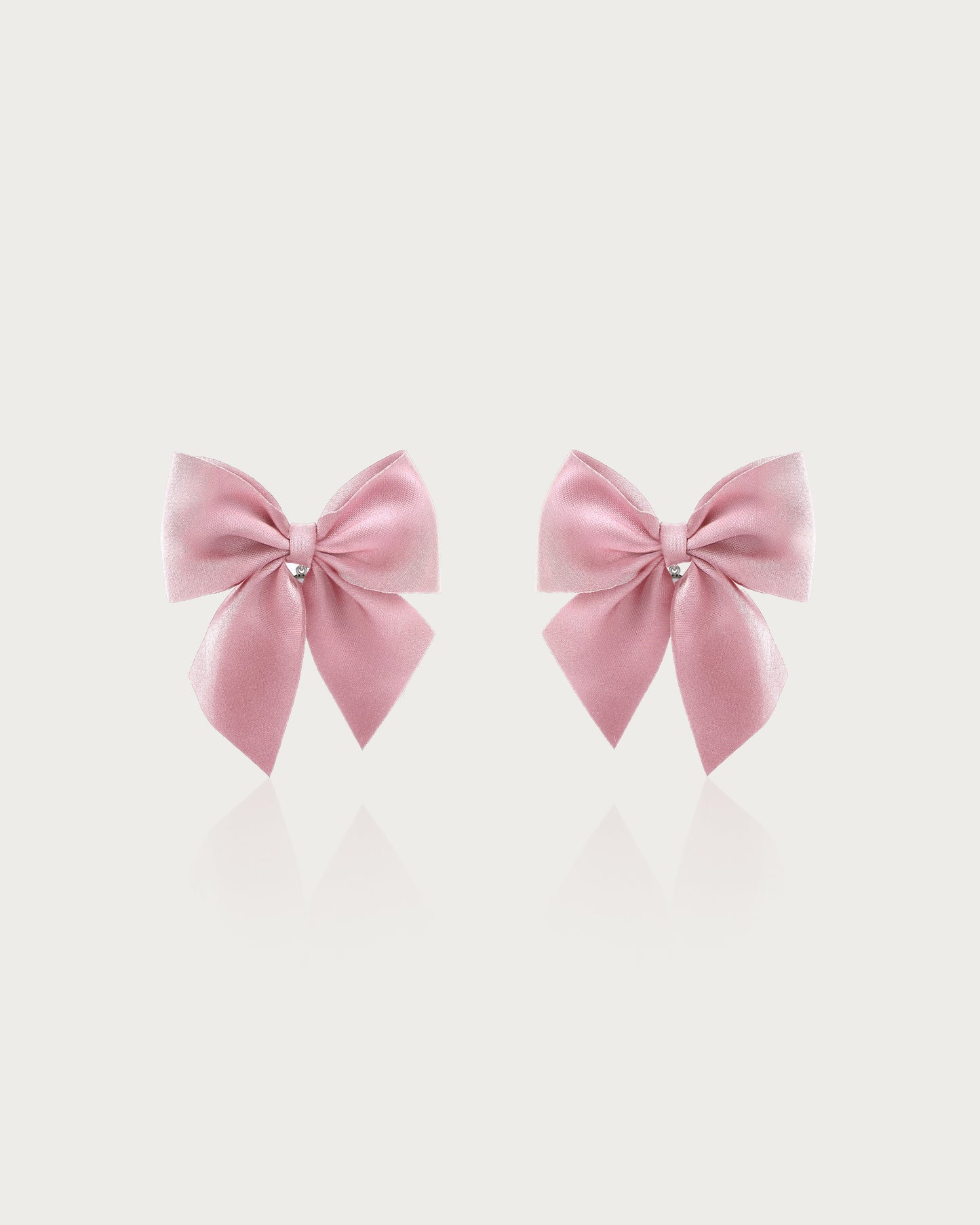 Pink Bow Earrings