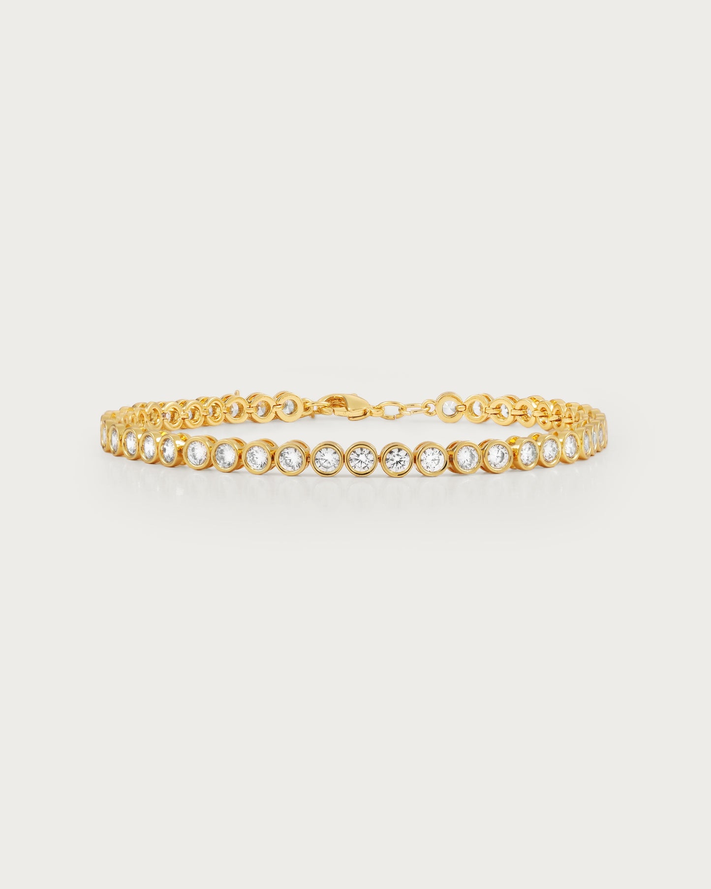Emerald Tennis Bracelet in Gold