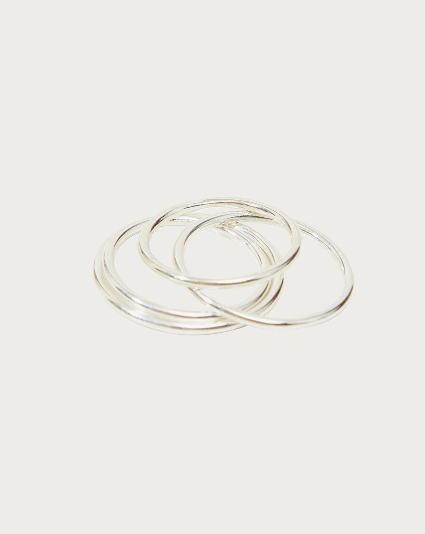 Thin Stacker Ring in Silver