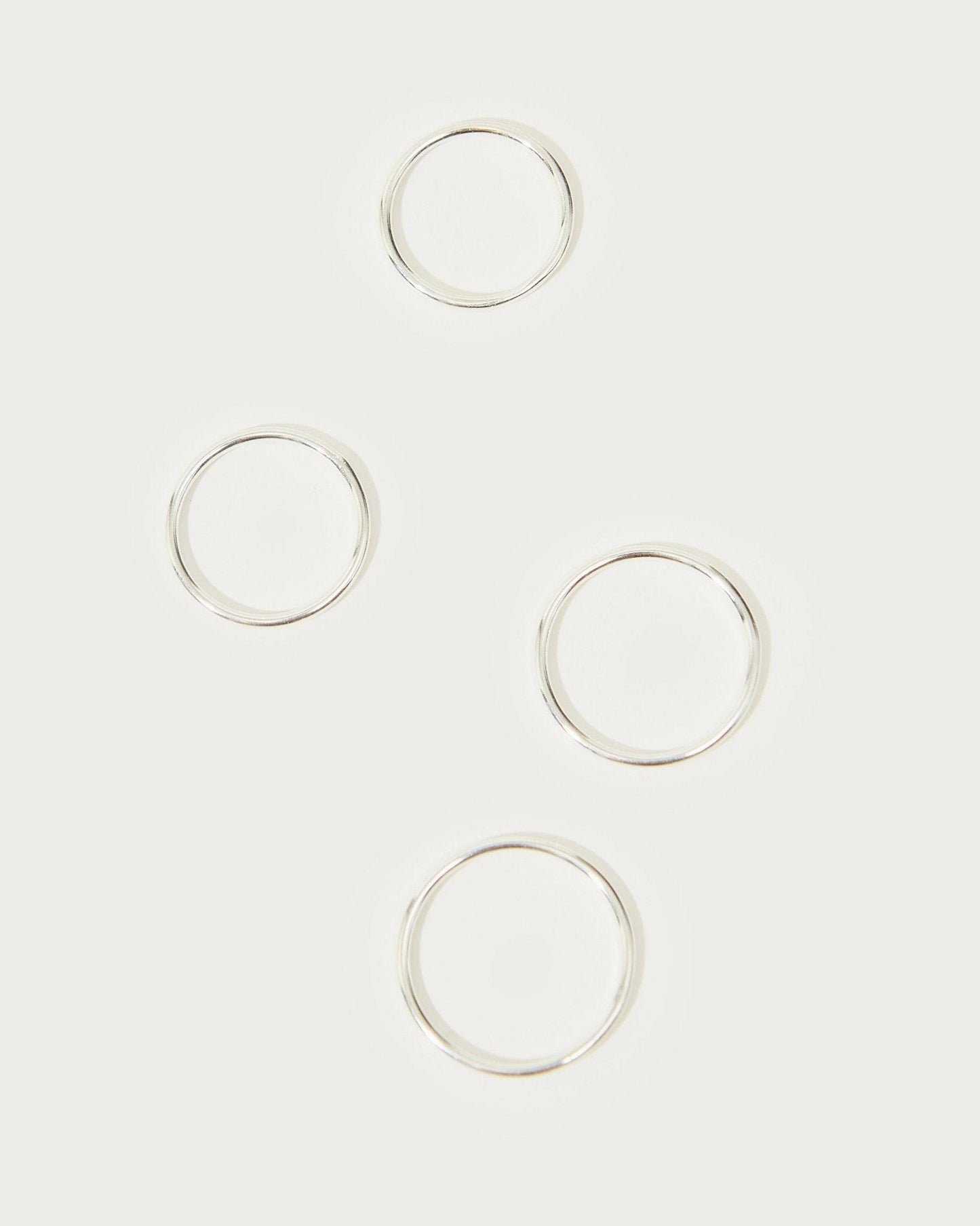 Thin Stacker Ring in Silver