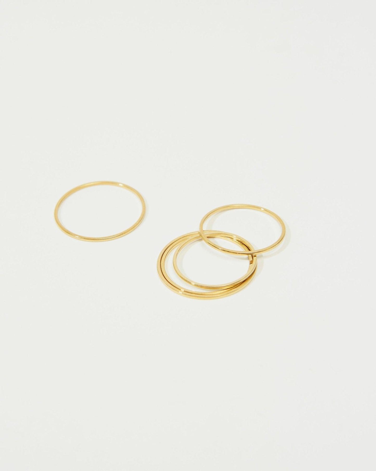 Thin Stacker Ring in Silver