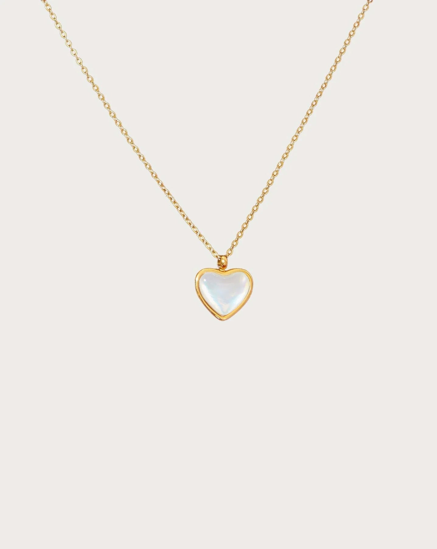 Mother of Pearl Heart Necklace