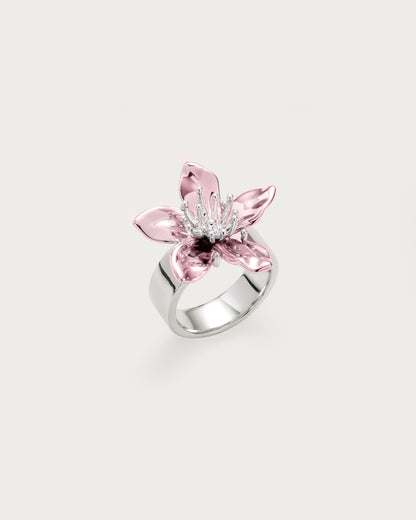 Flora Ring in Electric Pink