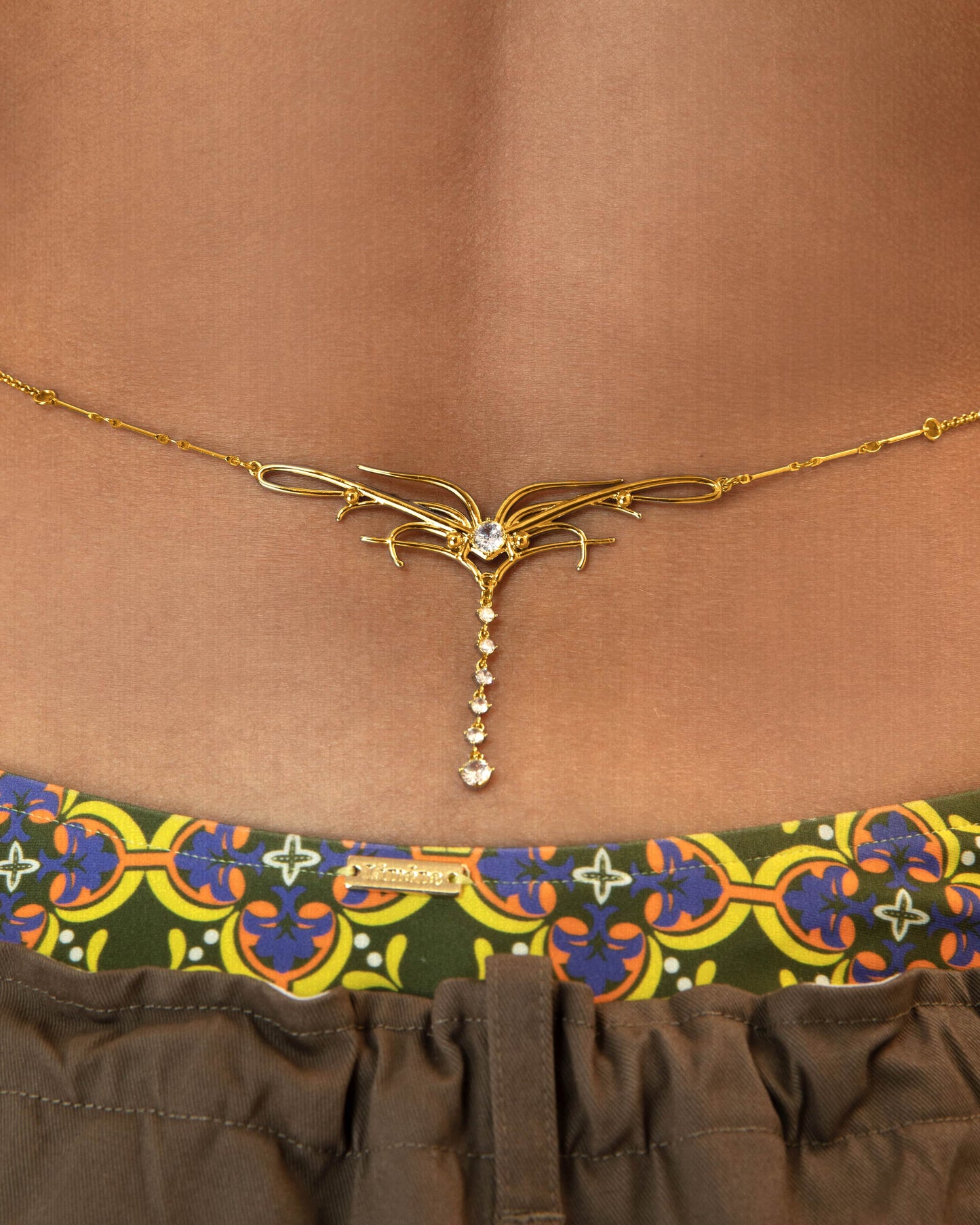 Dripping Waist Chain in Gold