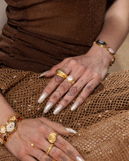 Gold Iris Ring