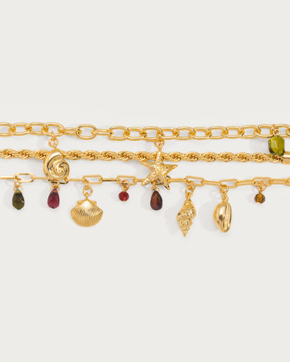 Coral Dancer Charm Bracelet