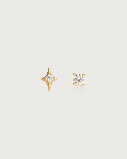Single Sparkle Star Flat Back Helix Earring