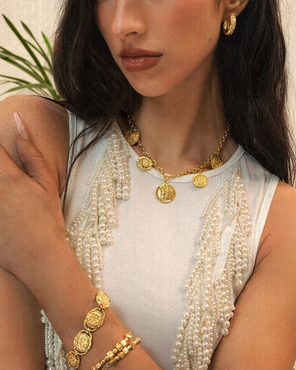 Golden Hojas Necklace
