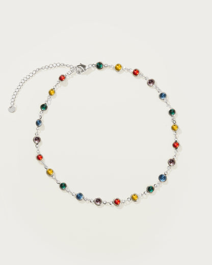 Infinity Choker Necklace in Silver