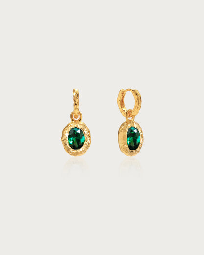 May Birthstone Earrings - Emerald