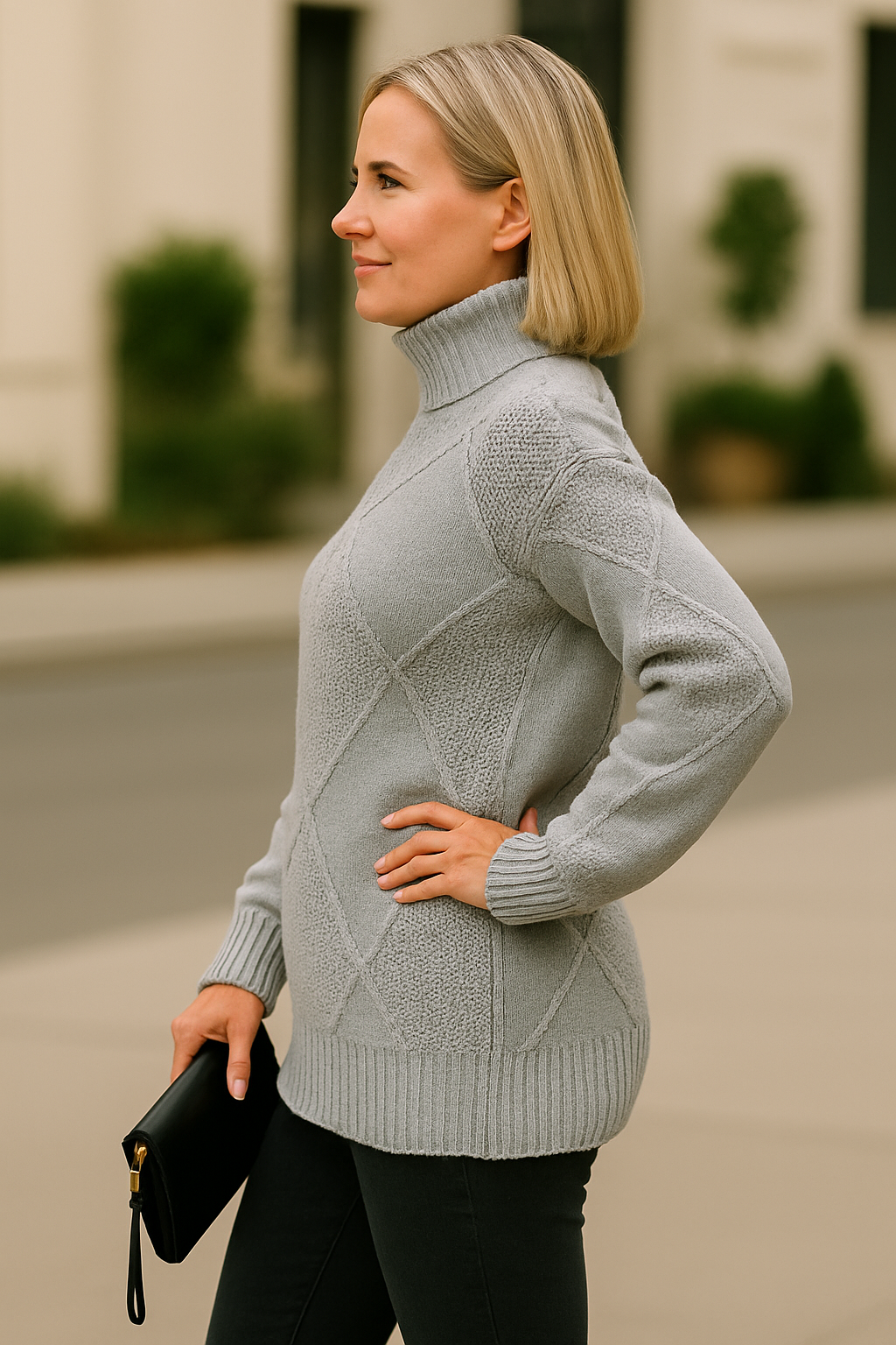 Cable Turtle Sweater
