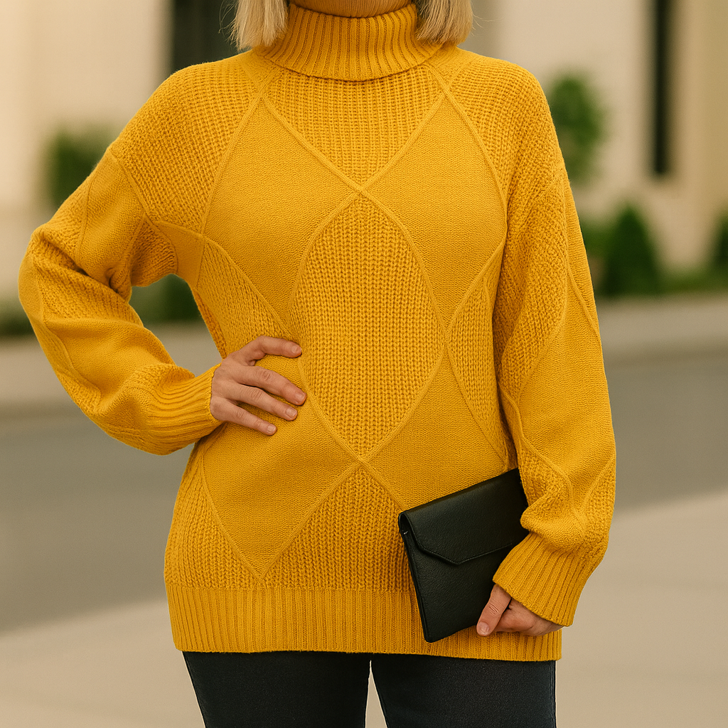 Cable Turtle Sweater