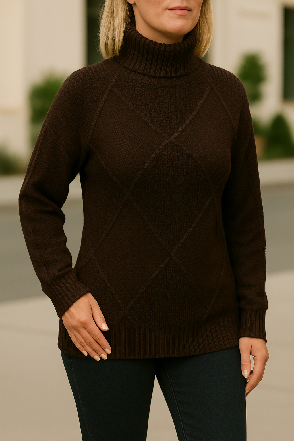 Cable Turtle Sweater