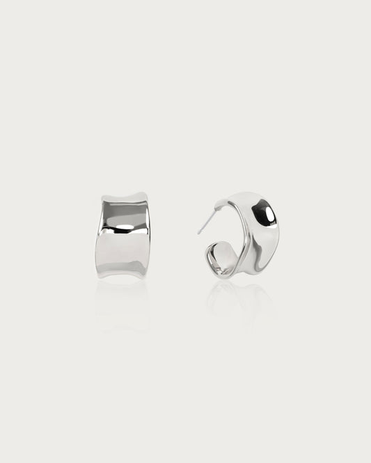 Chunky Flowy Hoop Earrings