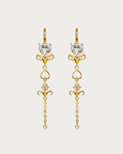 Gold Dripping Earrings
