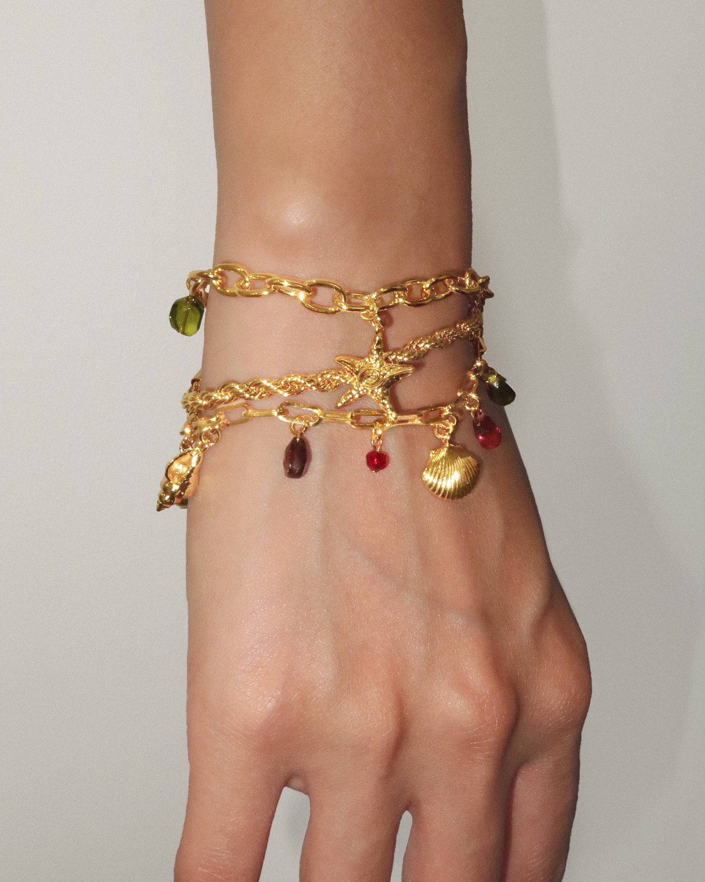 Coral Dancer Charm Bracelet